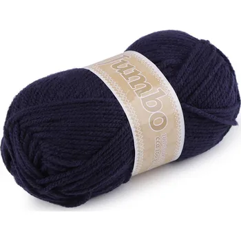 Galanterie Pletací příze Jumbo 100 g, barva 38 (919) modrá tmavá