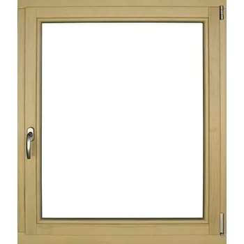 Okno Dřevěné okno lakované borovice 100 x 120 cm pravé trojsklo