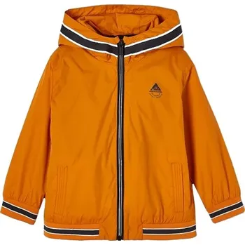 Kojenecká bunda MAYORAL chlapecká bunda s kapucí oranžová - 110 cm