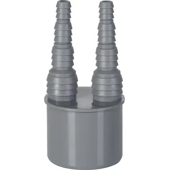 Kanalizační potrubí Airfit Koncovka dvojitá pro připojení hadice přímá DN 50/8-19 mm