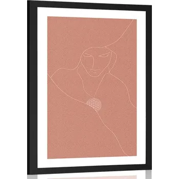 Plakát Dovido Plakát s paspartou jemné linie a květ života