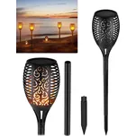 Zahradní solární světlo s imitací plamene