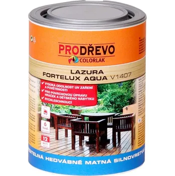 barva a nátěr na dřevo Colorlak Fortelux Aqua V 1407 - 0000 bezbarvý 0,9 L