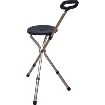 DMA Praha Duralová hůl se sedátkem 465 černá