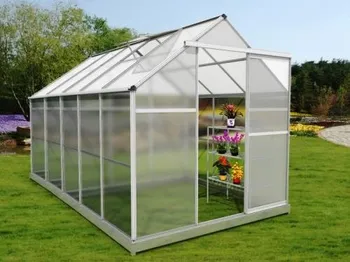 zahradní skleník VeGA 6000 Strong-22 2,04 x 3,115 x 1,9 m PC 4 mm stříbrný