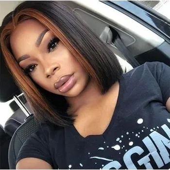 Paruka Černá mikádo paruka Lucy se síťkou (lace front)