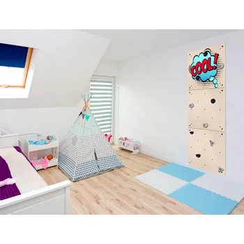Dřevěná hračka e-matrace.com Lezecká stěna pro děti COOL