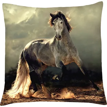 Polštář Polštář s motivem koně 01 Mybesthome 40x40 cm Varianta: Povlak na polštář s prošívanou výplní, 40x40 cm