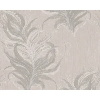 Tapeta Vliesová tapeta přírodní motiv, krémová, šedá 380092 / Tapety na zeď 38009-2 Mata Hari (0,53 x 10,05 m) A.S.Création