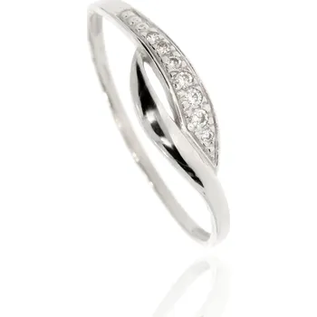 Prsten Zlatnictví Helios Prsten se zirkony Velikost: 61, Váha: 1,25g