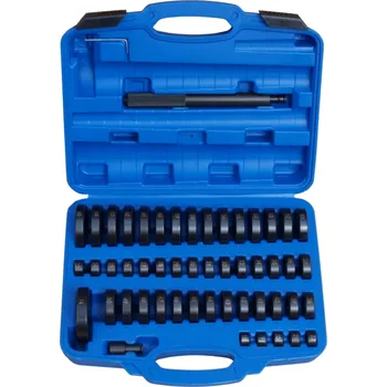 Stahovák Carmax Adaptéry pro vytlačování ložisek, pouzder a čepů 18-74mm 52ks