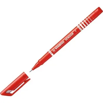 Popisovač Stabilo Sensor F, 0,3 mm, červený
