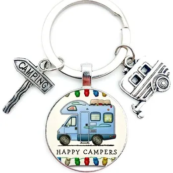 Přívěsek Přívěskynakrk.cz Klíčenka Happy Campers