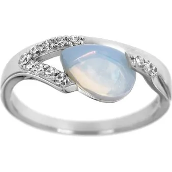 Prsten Zlatnictví U Kostela Stříbrný prsten s umělým opálkem 733 56 2989-20237934