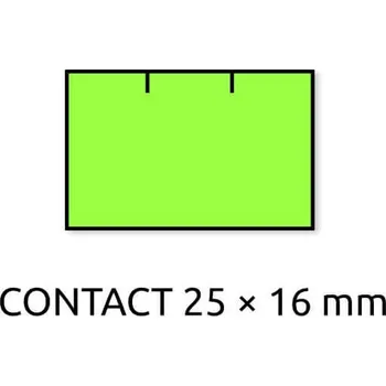 Samolepící etiketa Cenové etikety REFLEXNÍ ZELENÉ, 10/10 míst 25*16 mm - 6 ks