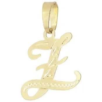 Přívěsek Přívěšek s písmenem Z ze žlutého zlata ZZ0490F