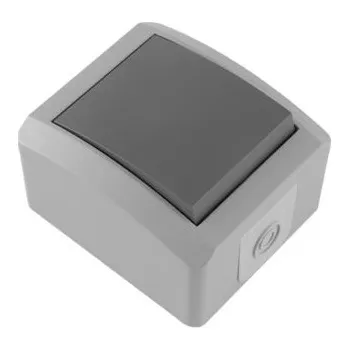 Elektrická zásuvka Spínač č.7 IP44, 10A/250V šedá