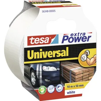 Opravná páska Extra Power Universal, textilní, silně lepivá, bílá, 10m x 50mm