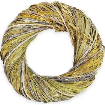 Floristika Kruh proutí 34cm žlutá (541571)