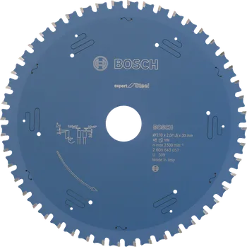 Příslušenství k pile Pilový kotouč 210x30mm 48zubů na kov, Bosch 2608643057