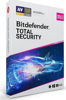Antivir BitDefender Total Security 2020 elektronická verze 5 zařízení 1 rok