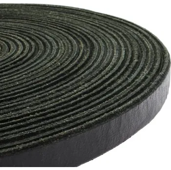 Vodítko pro psa RAK-Brno Stopovačka plochá kožená - černá Délka: 10 m, Ucho: Ano, Šířka: 13 mm