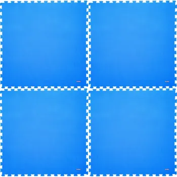 podložka na cvičení Cvičební podložky 4 kusy - modrá 2x2 m