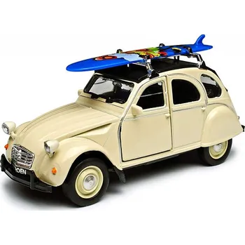 autíčko Welly Citroën 2CV Surf, béžový 1:34-39