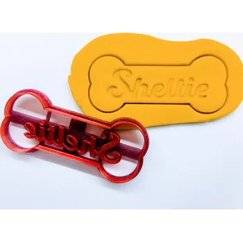 Dortová svíčka Sheltie psí kost vykrajovátko