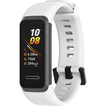 Příslušenství k chytrým hodinkám eses Silikonový řemínek pro Huawei Band 4 - Bílý