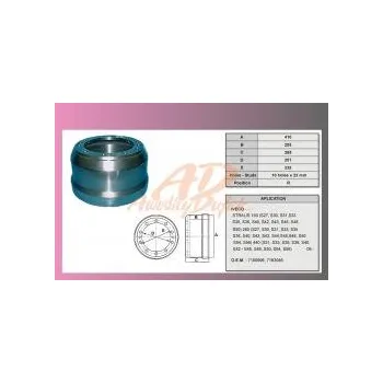 Brzdový buben buben brzd.IVECO STRALIS-zadní