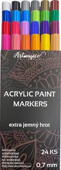 Artmagico Akrylový popisovač s extra jemným hrotem 24 ks