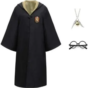 Karnevalový kostým Harry Potter Plášť Harryho Pottera - dětský kostým set 5 ks nebo 3 ks Druh: Mrzimor, Set: Set 3 ks, Velikost: 125