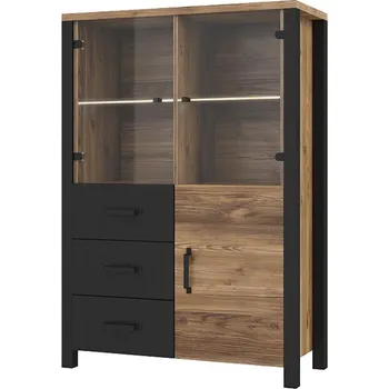 Vinotéka Vitrína Olin 44 3d3s appenzeller fichte/černá