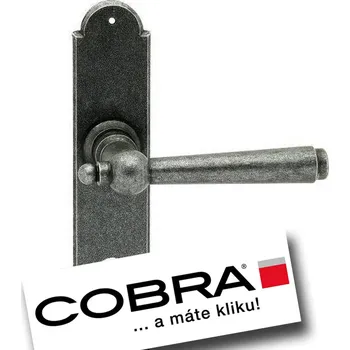 Dveřní kování COBRA HAMBURG KOVANÉ Provedení: WC, Povrch: K - kované kování, Rozteč: 90 mm