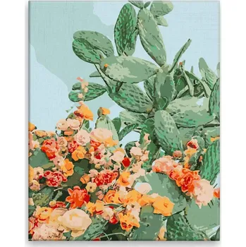 Malování podle čísel - Exotická zahrada - 40x50 cm, bez dřevěného rámu - CZ výroba