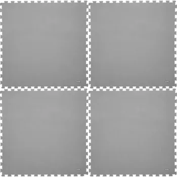 podložka na cvičení Cvičební podložky 4 kusy - šedá 2x2 m