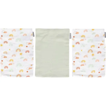 Bebe-Jou Bambusové mušelínové žínky Rainbow Sky 3ks