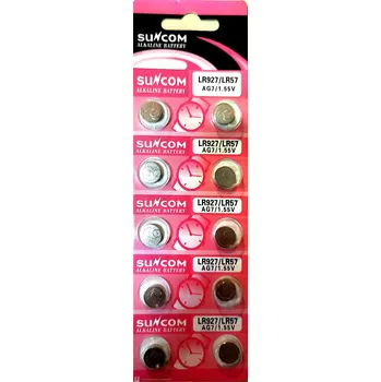 Článková baterie SUNCOM AG7 alkaline knoflíková baterie