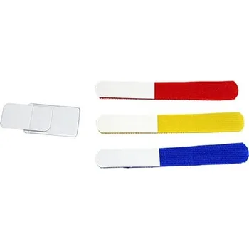 Stahovací páska 25.42.4404 Popisky na kabely se suchým zipem, barevné, bal. 10 kusů