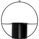 Černý nástěnný držák na květináč Esschert Design Planter ID_1430201