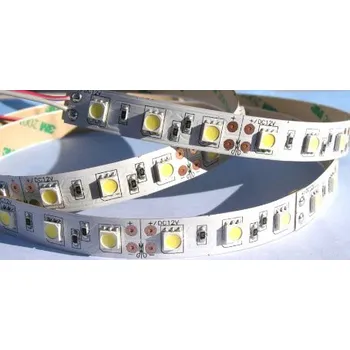 LED páska Led pásek 60ks/m 10mm 12W 12V 25m teplá bílá, power 3čip 1080lm/m
