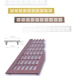 COBRA MŘÍŽKA Provedení: 100x1000 mm, Povrch: Stříbrná