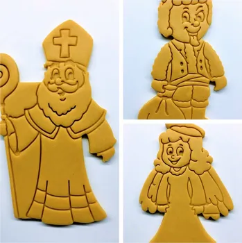 Vánoční dekorace Mikulášské postavičky #1 (Mikuláš, čert, anděl) vykrajovátko