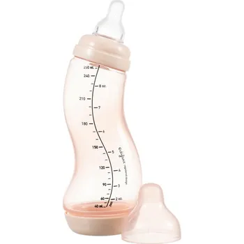 Kojenecká láhev Difrax Kojenecká S-lahvička antikolik Růžová 250ml