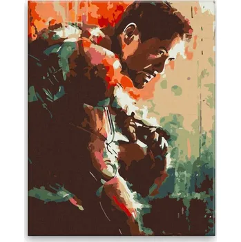 Malování podle čísel - Iron Man - 40x50 cm, plátno vypnuté na rám - CZ výroba