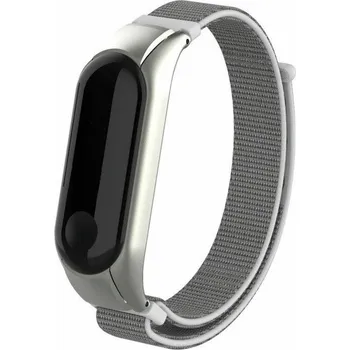 eses Nylonový řemínek pro Xiaomi Mi Band 3 a Xiaomi Mi band 4 - Světle šedý