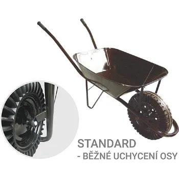 Kolečko Kolečko 60l bantam plný-ČERNÉ-STANDARD