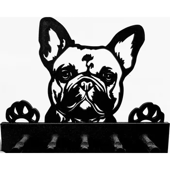 Věšák Francouzský buldoček #1 - věšák na klíče