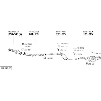 Katalyzátor katalyzátor výroba AS/BM Bosal 90-546A